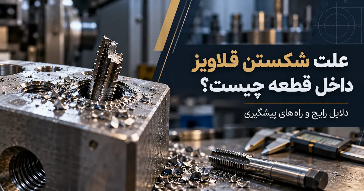 علت شکستن قلاویز داخل قطعه