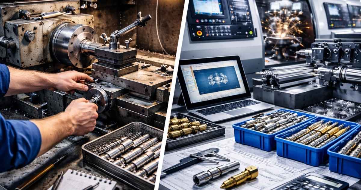 مقایسه هزینه تولید دستی و CNC