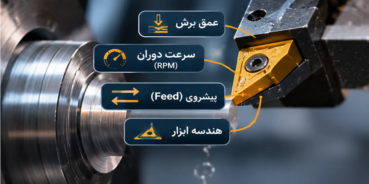 پارامترهای موثر بر لرزش ابزار